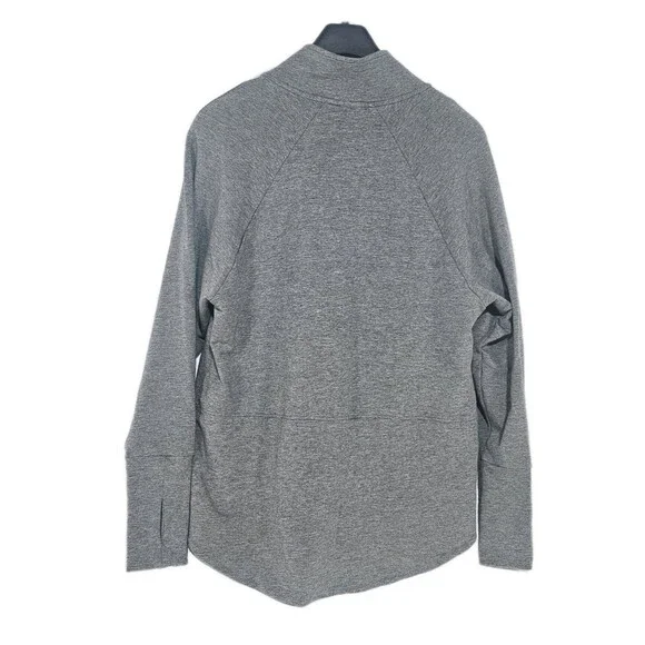 Cabi Sweatshirt Womens  Size M Gray Zip Up Stretch Knit Athletic Athleisure - Picture 3 of 10